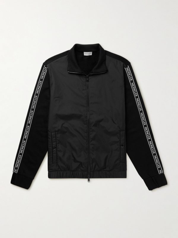 Logo-Appliquéd Cotton-Jersey and Shell Track Jacket Logo-Appliquéd Cotton-Jersey and Shell Track Jacket