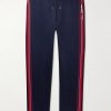 Straight-Leg Striped Tech-Jersey Sweatpants Straight-Leg Striped Tech-Jersey Sweatpants