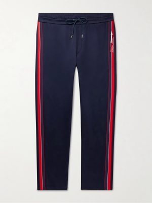 Straight-Leg Striped Tech-Jersey Sweatpants Straight-Leg Striped Tech-Jersey Sweatpants