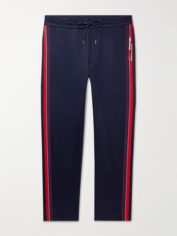 Straight-Leg Striped Tech-Jersey Sweatpants Straight-Leg Striped Tech-Jersey Sweatpants