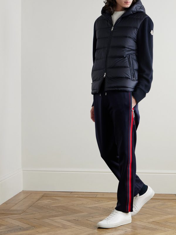 Straight-Leg Striped Tech-Jersey Sweatpants - OU Straight-Leg Striped Tech-Jersey Sweatpants - OU