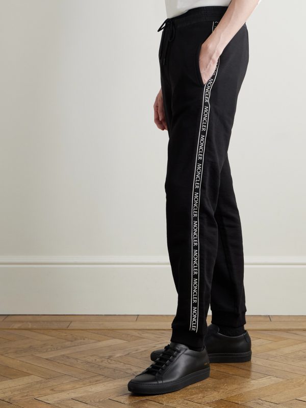 Slim-Fit Tapered Logo-Appliquéd Cotton-Jersey Sweatpants - FR