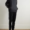 Slim-Fit Tapered Logo-Appliquéd Cotton-Jersey Sweatpants - OU