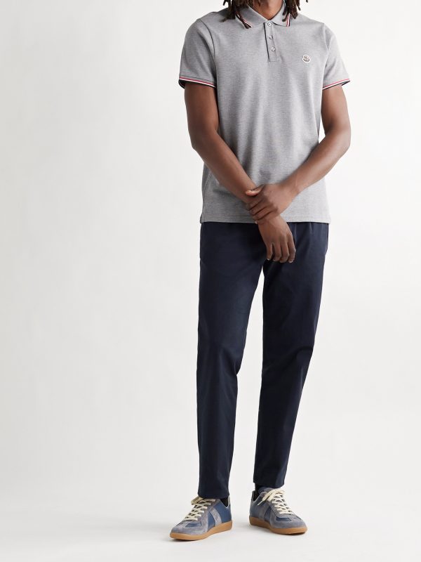 Pleated Shell-Trimmed Cotton-Blend Twill Drawstring Trousers - OU Pleated Shell-Trimmed Cotton-Blend Twill Drawstring Trousers - OU