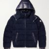 Michon Quilted Sherpa and Nylon Down Jacket Michon Quilted Sherpa and Nylon Down Jacket