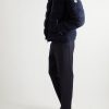 Michon Quilted Sherpa and Nylon Down Jacket - OU Michon Quilted Sherpa and Nylon Down Jacket - OU