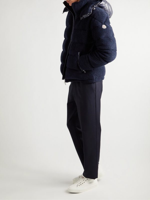 Michon Quilted Sherpa and Nylon Down Jacket - OU Michon Quilted Sherpa and Nylon Down Jacket - OU