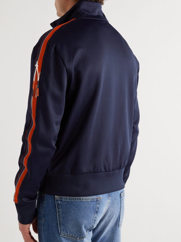 Logo-Appliquéd Tech-Jersey Track Jacket - BK Logo-Appliquéd Tech-Jersey Track Jacket - BK