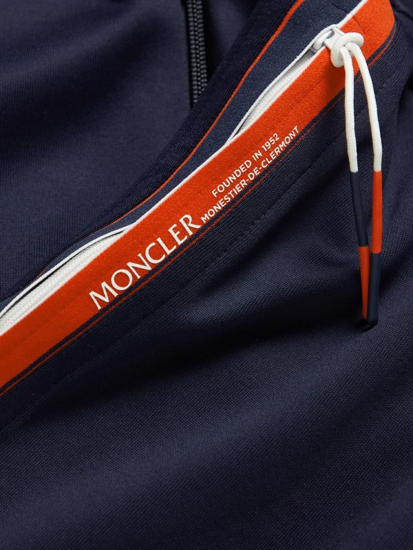 Logo-Appliquéd Tech-Jersey Track Jacket - E1 Logo-Appliquéd Tech-Jersey Track Jacket - E1