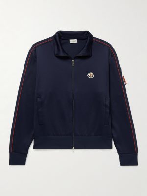 Logo-Appliquéd Tech-Jersey Track Jacket