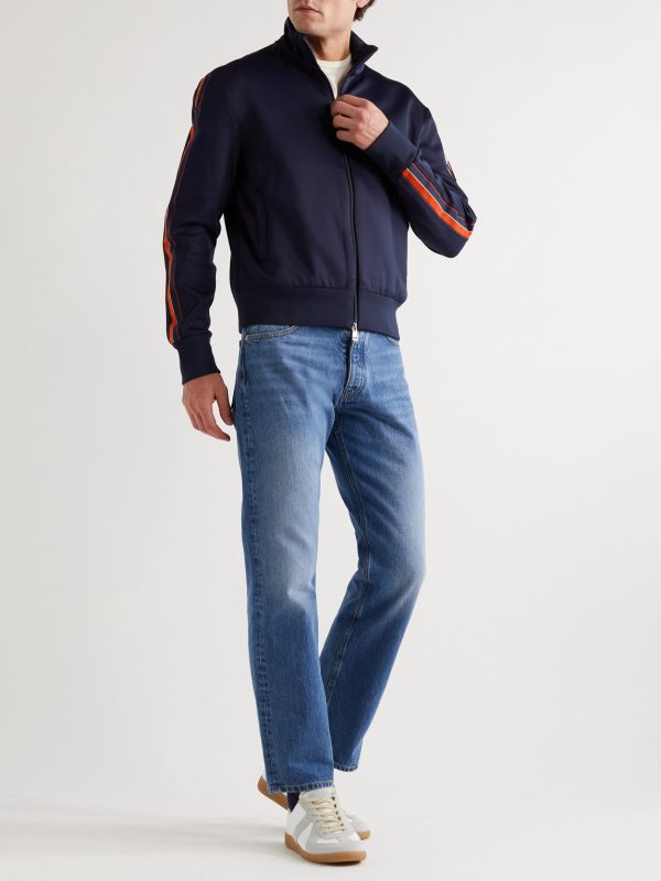 Logo-Appliquéd Tech-Jersey Track Jacket - OU Logo-Appliquéd Tech-Jersey Track Jacket - OU