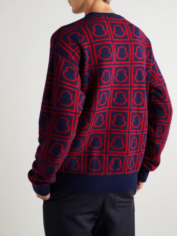 Jacquard-Knit Wool Sweater - BK Jacquard-Knit Wool Sweater - BK