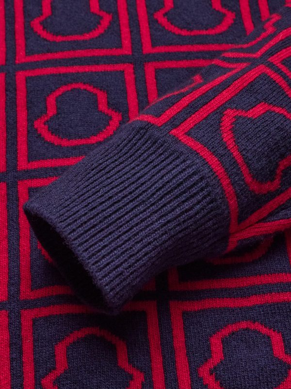 Jacquard-Knit Wool Sweater - E1 Jacquard-Knit Wool Sweater - E1