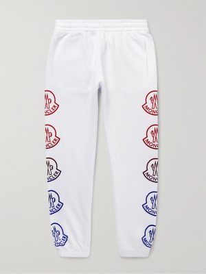Tapered Logo-Print Cotton-Jersey Sweatpants Tapered Logo-Print Cotton-Jersey Sweatpants
