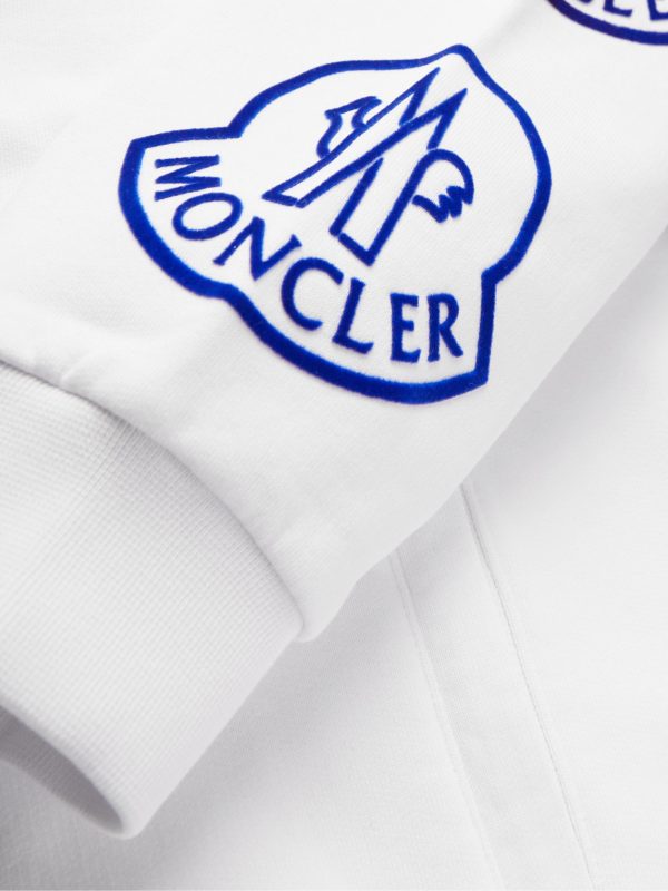 Logo-Flocked Cotton-Jersey Zip-Up Sweatshirt - E1