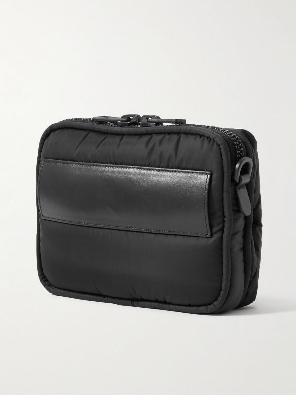Legere Logo-Appliquéd Quilted Shell Messenger Bag - BK Legere Logo-Appliquéd Quilted Shell Messenger Bag - BK