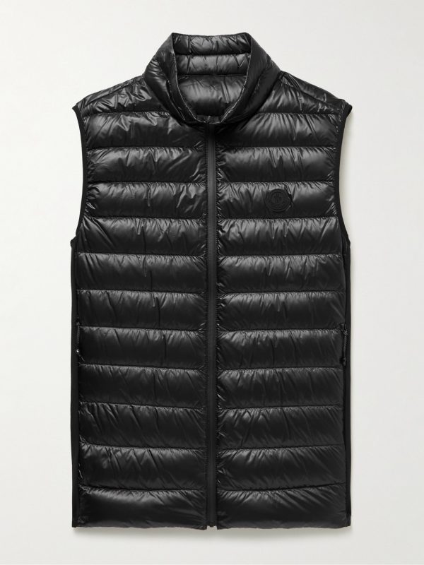 Delpy Slim-Fit Quilted Nylon-Ripstop and Stretch-Jersey Down Gilet Delpy Slim-Fit Quilted Nylon-Ripstop and Stretch-Jersey Down Gilet