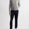 Suede-Trimmed Cashmere-Blend Zip-Up Cardigan - OU