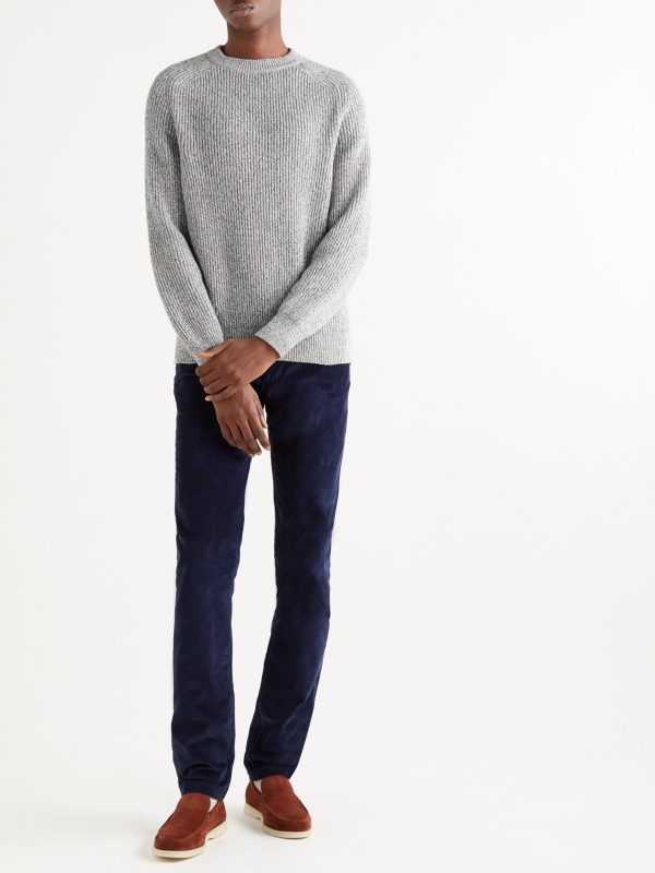 Ribbed Cashmere Sweater - OU Ribbed Cashmere Sweater - OU