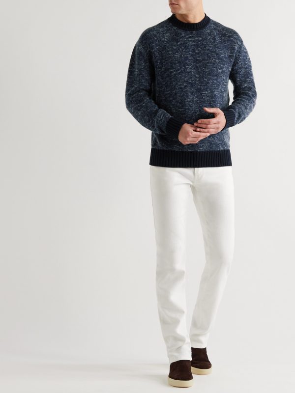 Cashmere and Silk-Blend Sweater - OU Cashmere and Silk-Blend Sweater - OU