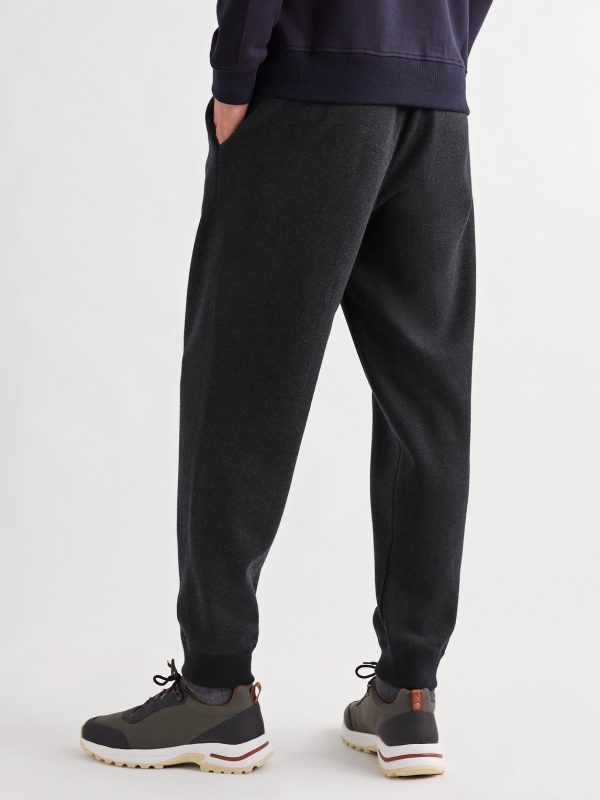 Tapered Cashmere-Blend Sweatpants - BK Tapered Cashmere-Blend Sweatpants - BK