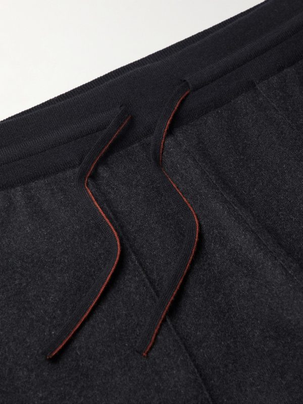 Tapered Cashmere-Blend Sweatpants - E1 Tapered Cashmere-Blend Sweatpants - E1