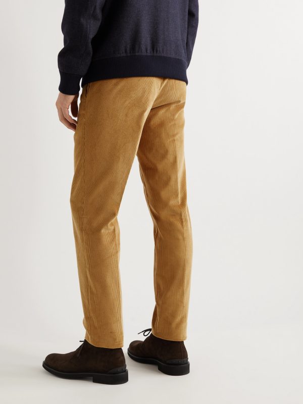 Straight-Leg Cotton-Corduroy Trousers - BK