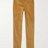 Straight-Leg Cotton-Corduroy Trousers