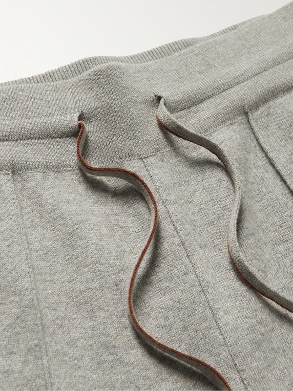 Tapered Cashmere-Blend Sweatpants - E1 Tapered Cashmere-Blend Sweatpants - E1