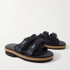 + Suicoke 2 Moncler 1952 Moto Mountain Ripstop and Rubber Slides - FR