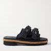 + Suicoke 2 Moncler 1952 Moto Mountain Ripstop and Rubber Slides