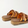 + Suicoke 2 Moncler 1952 Moto Mountain Ripstop and Rubber Slides - BK