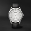 Slim d'Hermès Acier Automatic 39.5mm Stainless Steel and Leather Watch, Ref. No. 052839WW00