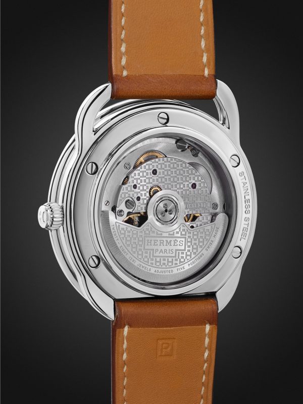 Arceau Automatic 40mm Stainless Steel and Leather Watch, Ref. No. 055473WW00 - BK Arceau Automatic 40mm Stainless Steel and Leather Watch, Ref. No. 055473WW00 - BK