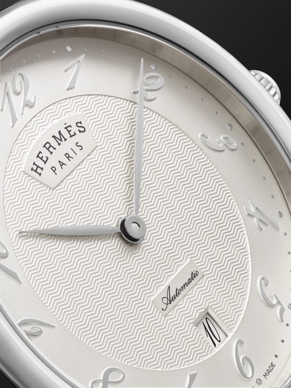Arceau Automatic 40mm Stainless Steel and Leather Watch, Ref. No. 055473WW00 - CU Arceau Automatic 40mm Stainless Steel and Leather Watch, Ref. No. 055473WW00 - CU