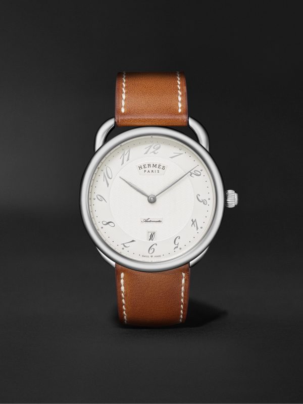 Arceau Automatic 40mm Stainless Steel and Leather Watch, Ref. No. 055473WW00 Arceau Automatic 40mm Stainless Steel and Leather Watch, Ref. No. 055473WW00