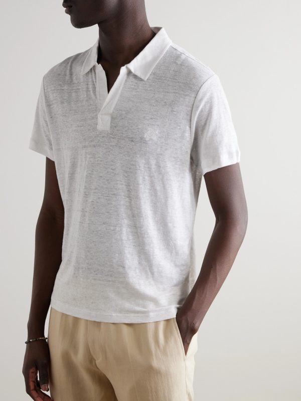 Linen Polo Shirt - FR Linen Polo Shirt - FR