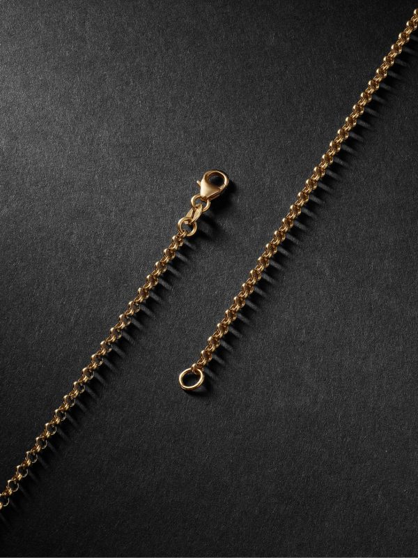 18-Karat Gold, Diamond and Enamel Necklace - BK