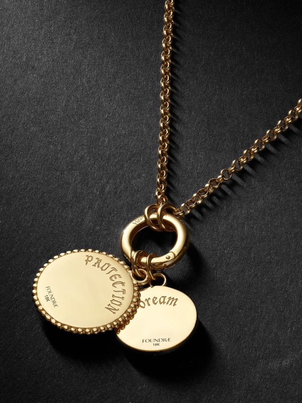 18-Karat Gold, Diamond and Enamel Necklace - CU