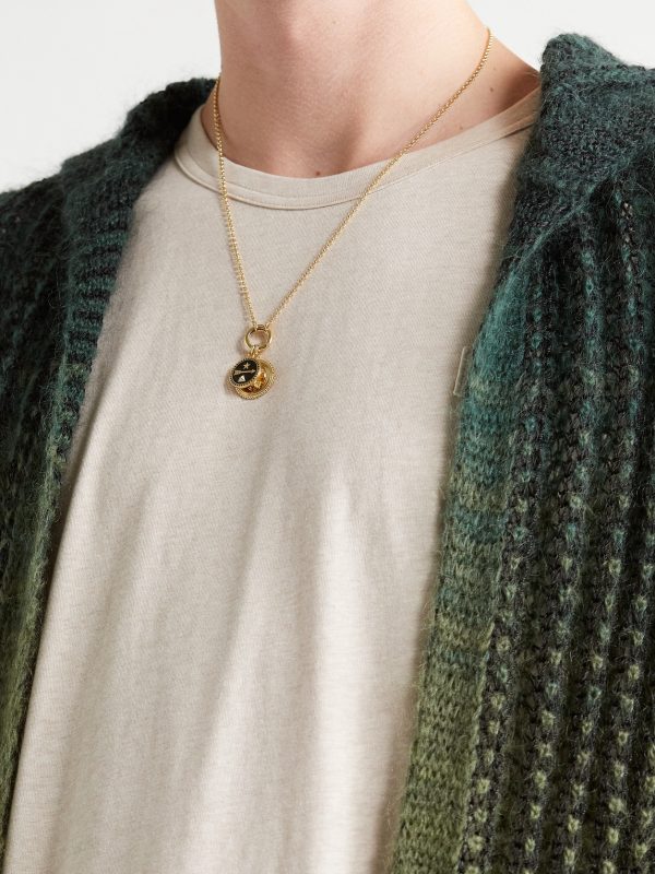 18-Karat Gold, Diamond and Enamel Necklace - FR