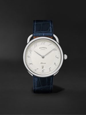 Montre Arceau Automatic 40mm Stainless Steel and Alligator Watch, Ref. No. 55547WW00 Montre Arceau Automatic 40mm Stainless Steel and Alligator Watch, Ref. No. 55547WW00