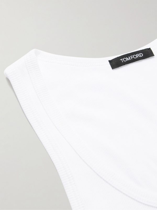 Ribbed Cotton and Modal-Blend Tank Top - CU Ribbed Cotton and Modal-Blend Tank Top - CU