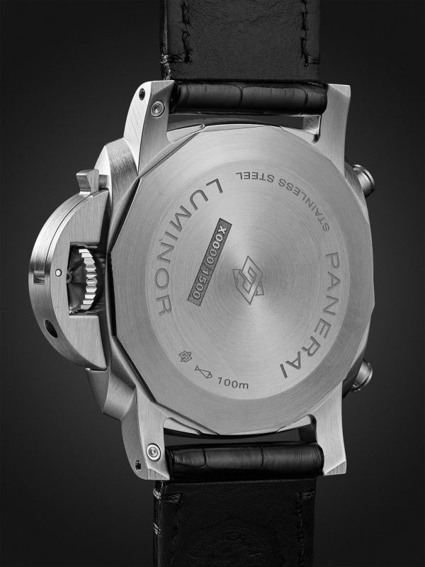 Luminor Chrono Automatic Flyback Chronograph 44mm Stainless Steel and Alligator Watch, Ref. No. PAM1218 - BK Luminor Chrono Automatic Flyback Chronograph 44mm Stainless Steel and Alligator Watch, Ref. No. PAM1218 - BK
