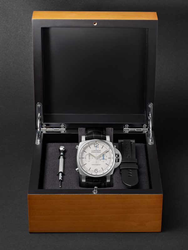 Luminor Chrono Automatic Flyback Chronograph 44mm Stainless Steel and Alligator Watch, Ref. No. PAM1218 - E3 Luminor Chrono Automatic Flyback Chronograph 44mm Stainless Steel and Alligator Watch, Ref. No. PAM1218 - E3