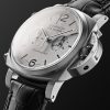 Luminor Chrono Automatic Flyback Chronograph 44mm Stainless Steel and Alligator Watch, Ref. No. PAM1218 - FR Luminor Chrono Automatic Flyback Chronograph 44mm Stainless Steel and Alligator Watch, Ref. No. PAM1218 - FR
