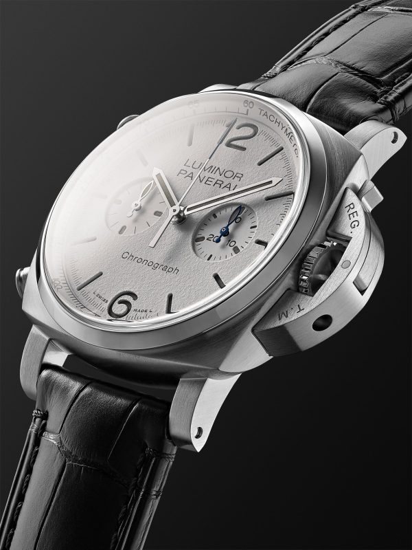 Luminor Chrono Automatic Flyback Chronograph 44mm Stainless Steel and Alligator Watch, Ref. No. PAM1218 - FR Luminor Chrono Automatic Flyback Chronograph 44mm Stainless Steel and Alligator Watch, Ref. No. PAM1218 - FR