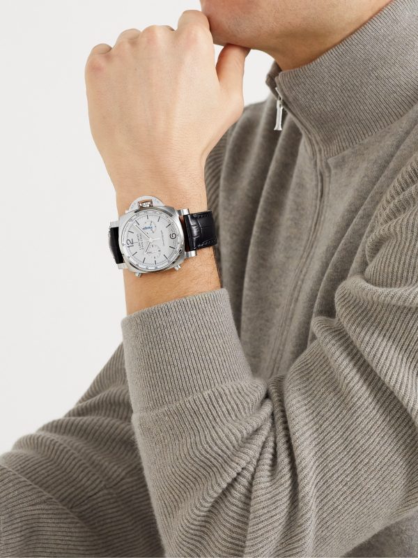 Luminor Chrono Automatic Flyback Chronograph 44mm Stainless Steel and Alligator Watch, Ref. No. PAM1218 - OU Luminor Chrono Automatic Flyback Chronograph 44mm Stainless Steel and Alligator Watch, Ref. No. PAM1218 - OU