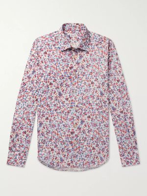 Slim-Fit Printed Cotton-Poplin Shirt Slim-Fit Printed Cotton-Poplin Shirt