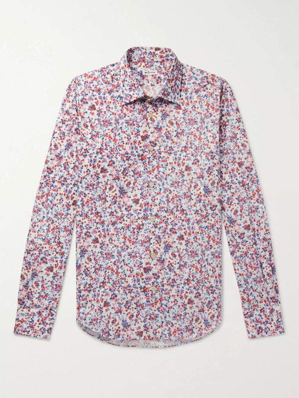 Slim-Fit Printed Cotton-Poplin Shirt Slim-Fit Printed Cotton-Poplin Shirt