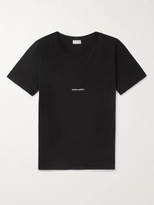 Slim-Fit Logo-Print Cotton-Jersey T-Shirt Slim-Fit Logo-Print Cotton-Jersey T-Shirt